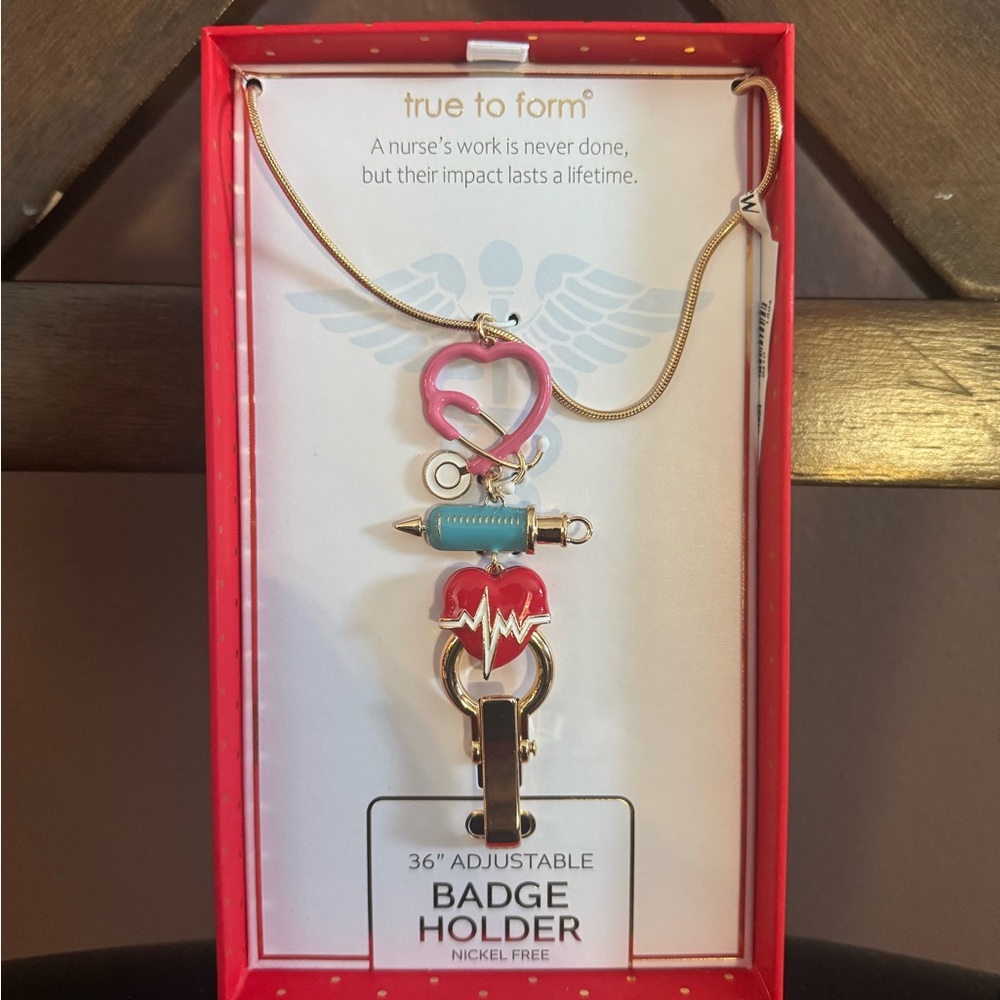 True To Form Nurse Badge Holder Necklace